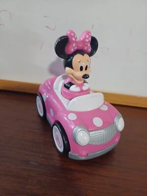 迪士尼 Hap-P-Kid 婴儿米妮老鼠推车粉红色 Polkadots 工作! — 第 1/4 张图片