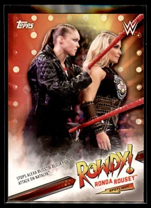 2019 Topps WWE SummerSlam Ronda Rousey Spotlight Insert #22 - Picture 1 of 2