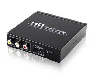 HDMI TO CVBS AV/HDMI AUTO SCALER NTSC/ PAL HD Video Converter VHS DVD VCR to TV - Picture 1 of 16