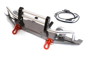 Billet Machined Alloy Front Bumper w/ LED (2) for Axial SCX-10, Dingo & Honcho - Picture 1 of 1