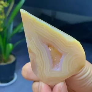 Goccia di Cristallo di Agata Naturale 70G Grotta Cristallo Quarzo Guarigione - Foto 1 di 20