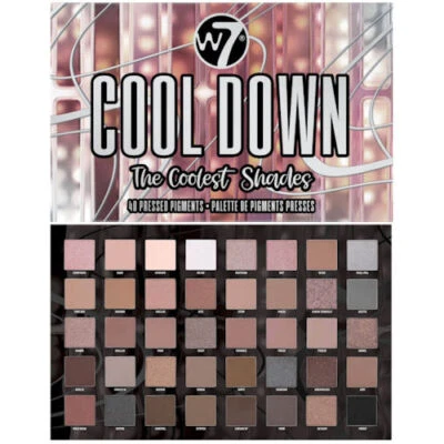 W7 Cool Down Pressed Pigment Palette - Eyes Eyeshadow Shimmer Matte Smokey  - Image 1 of 4