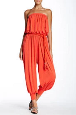 Rachel Zoe Women's Josephine Jumpsuit Red Orange Jumpsuit 2 - Image 1 of 2