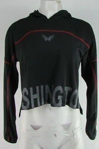 Washington Capitals NHL Women's Long Sleeve Graphic Pullover Crop Hoodie - Picture 1 of 9
