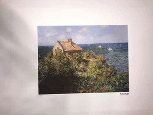 Claude Monet Lithographie off cm einstellen 50x70 Unterschrift auf Teller mit - Imagen 1 de 6