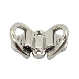 ISURE MARINE 316 Stainless Steel Folding Pad Eye Lashing Ring Tie Down Boat RV - Picture 1 of 4