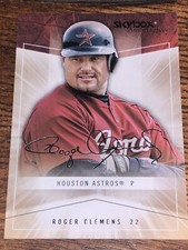 2005 Skybox Autographics Roger Clemens #25 Houston Astros The Rocket