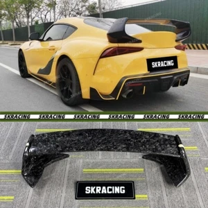 Forged Carbon Fiber Rear Trunk Spoiler Wing For Toyota Supra A90 A91 MK5 20-24 - Picture 1 of 16