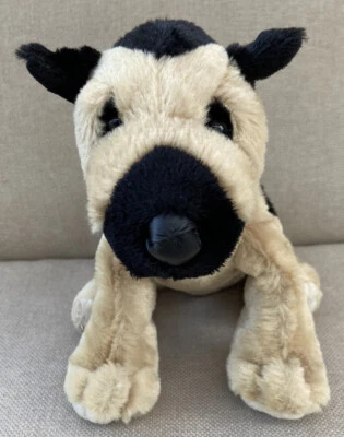 2007 Ganz Webkinz German Shepherd Dog Plush #HM146 Black Brown NO CODE - Image 1 of 4