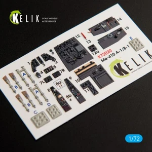 Me-410 A-1/B-1 - Interior 3D Decal for Fine Molds kit KeliK K72020 Scale 1:72  - Picture 1 of 20