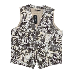 NWT I.N.C. Men's Tropical Botanical Slim Fit Suit Vest Size Small B24 - Picture 1 of 4