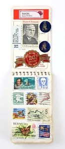 Vintage Stamps collection Notebook notepad Scrap Book Lot Arts and Crafts - Picture 1 of 9