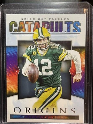 2022 Panini Origins Aaron Rodger Catapults Insert CAT-15 - Image 1 of 2