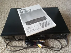 Akai GX-R70 Stereo Cassette Quick Reverse Deck Audio Black Around 1998 Japan - Foto 1 di 14