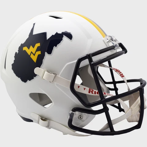 WEST VIRGINIA MOUNTAINEERS WVU Riddell SPEED Full Size Replica Football Helmet Cover