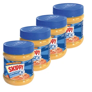 SKIPPY 4x Erdnussbutter "Super-Chunk" Peanut Butter Crunchy Ohne Palmöl 4x 340g - Bild 1 von 5