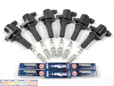 Bobina de encendido tipo S IC098 para Lincoln Jaguar B262*6 +6 bujía NGK IX DG517 Foto 1 de 2