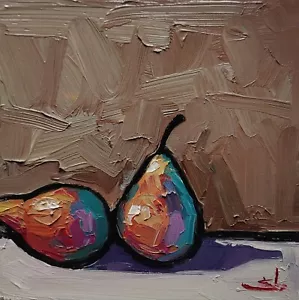 DIPINTO AD OLIO PERE VIVEK MANDALIA STILL LIFE IMPRESSIONISMO DA COLLEZIONE FIRMATO - Foto 1 di 3