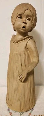 Estatua infantil Dave Grossman Designs St Louis años 70 16" T 5" L 4,5" W firmada Foto 1 de 4