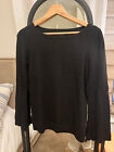 Banana Republic Filpucci black Wool & Cashmere sweater size S flared sleeves EUC