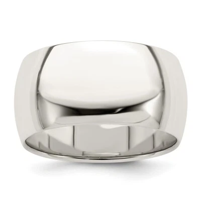 Sterling Silver 10mm Half Round Band Ring - Image 1 of 4