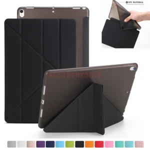 Origami Ultra Slim Leather TPU Magnetic Cover Case For iPad 2 3 4 Air Mini Pro - Picture 1 of 92