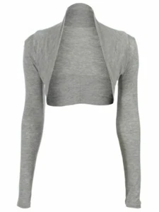 Festlicher Damen Langarm Bolero Stola Bolerojacke Blickdicht Viskose One Size - Bild 1 von 20