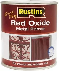 TINS RED OXIDE METAL PRIMER PAINT FOR GATE INTERIOR EXTERIOR SURFACE OUTDOOR - Picture 1 of 1