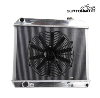 Radiador de aluminio de 3 filas para 1960 1961 1962 1963 1964 1965 Cadillac Deville + ventilador Foto 1 de 4