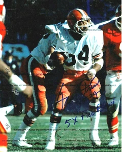 GREG PRUITT AUTOGRAFO FIRMATO 8x10 - Cleveland Browns - Oklahoma Sooners - Foto 1 di 1