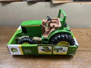 Original John Deere Licensed Die Cast & Plastic 8" Toy Tractor By Tomy New Farm - Picture 1 of 3