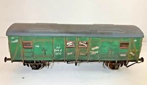Kit built painted graffiti Slaters 7C020 SECR/SR? 4 wheeled PLV/GUV van O gauge - Picture 1 of 9