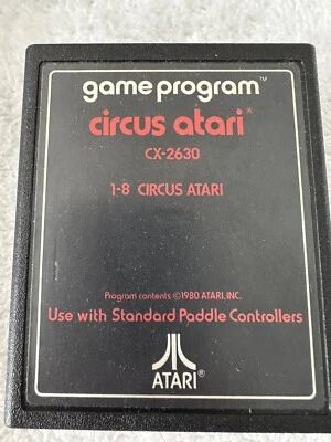 Circus Atari (Atari 2600, 1980) Cart Only, Original - Image 1 of 2