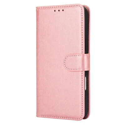 Funda tipo billetera extraíble de cuero con tapa para iPhone 16 15 14 13 12 11 Pro Max XS Foto 1 de 4