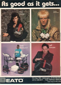 Anuncio Toto Jeff Porcaro Tico Torres Tony Thompson 1988 - Beato Adverse - Imagen 1 de 1