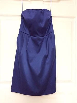 Express Design Studio 女式连衣裙 2 码紫色正式帝国腰围 76 — 第 1/4 张图片