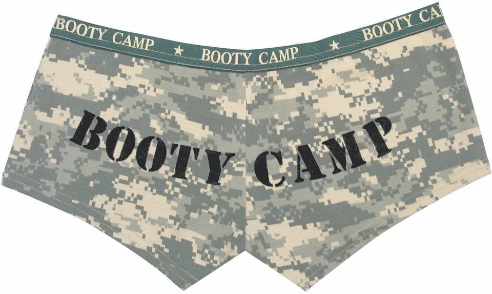 ACU Digital Camuflaje Botín Campamento Calce Ajustado Botín Pantalones Cortos Ropa Interior Mujer Bragas Foto 1 de 1
