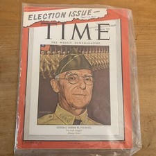 Vtg Time Magazine November 13 1944 General Stillwell Election Issue