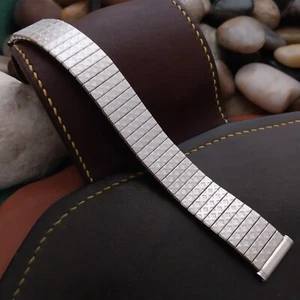 Long Kreisler 19mm 18mm Stainless Steel DuraFlex Unused 1960s Vintage Watch Band - Picture 1 of 8