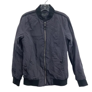 Michael Kors Gray & Black Women's Full Zip Windbreaker Jacket, S, Preowned - Picture 1 of 5