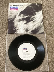 PETER GABRIEL & KATE BUSH Don’t Give Up / In Your Eyes 2 Track 7” Single In P/S - Picture 1 of 13
