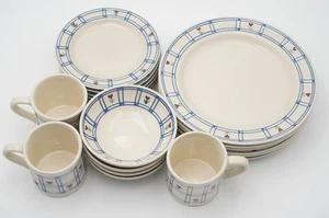 Hartstone Windowpane Steingut Speise-/Salatteller, Müslischale, Becher *AUSWAHL* - Bild 1 von 19