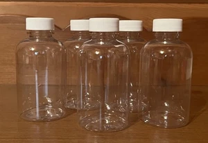 4oz (120mL) Plastic Boston Round PET Bottles - Picture 1 of 4