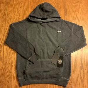 HURLEY Boys Charcoal Gray Distressed L/S Hoodie Sweatshirt L (14-16) NWT - Picture 1 of 2