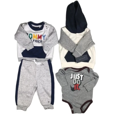 Tommy Hilfiger Conjunto Traje Sudadera Nike Niño Bebé 3-6M Lote de 4 Piezas Algunos Nuevos  Foto 1 de 4