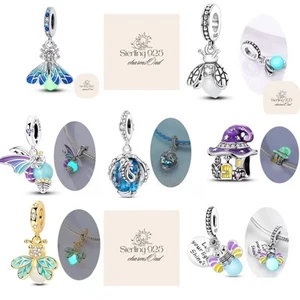 Charms Anhänger Silber 925 für Pandora Armband Schmetterling|Pfote|Meer| Glow - Bild 1 von 21