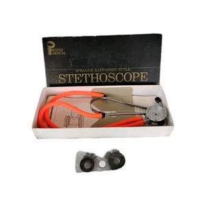 Prestige Medical Sprague Rappaport Doppelkopf verchromt Trommel Ohrstöpsel orange - Bild 1 von 8