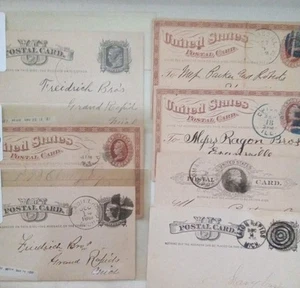 M53# Old 1800's Postal Card / Fancy Cancel Lot. ** Very Fine Lot - Picture 1 of 3