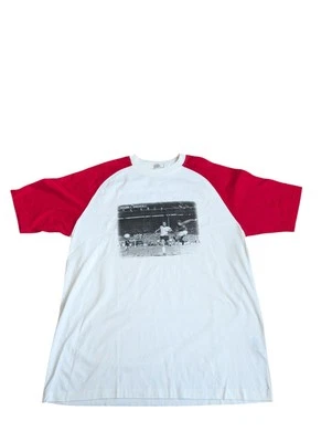 Vintage St Michael England 1966 World Cup Final T-shirt XL White & Red Free Post - Image 1 of 4