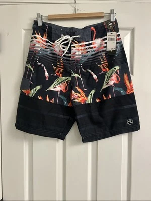 NWT Ocean Current Board Shorts Size 30 Swim Trunks Flamingo - Image 1 of 4